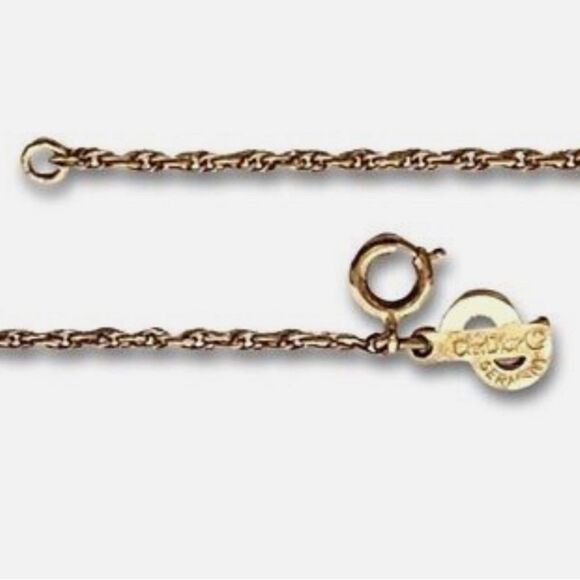 Authentic Christian Dior pendant and authentic chain - Picture 2 of 7